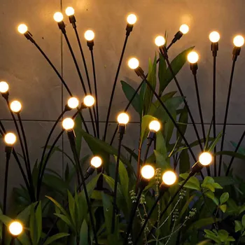 1-10pc Napelemes LED Kerti Tűzijáték Firefly Lámpák Kültéri Vízálló Út Táj Fény, Kert, Napfény Kerti Lámpa Dekoráció