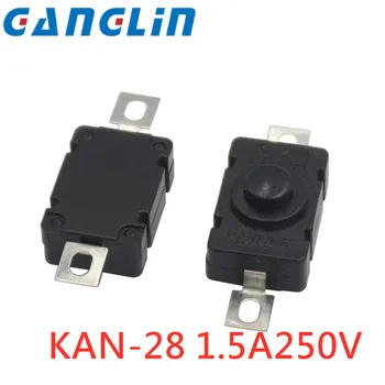 10 piezas KAN-28 1.5A250V linterna interruptores auto bloqueo tipo SMD 18x12mm Botón de 1812-28A
