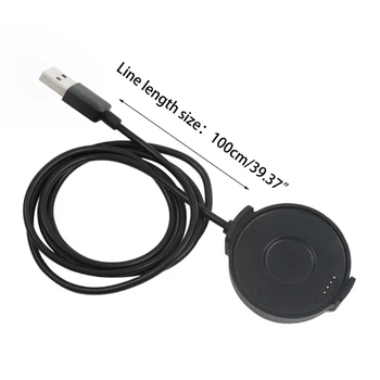 100cm USB Nézni Gyors Töltő Bázis Bölcső - a Ticwatch-Pro Hordozható Töltő Dokkoló Kábel T21A