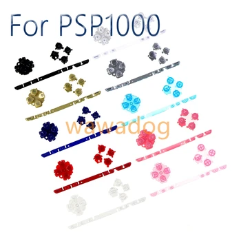 10sets Több szín teljes beállítja a billentyűzet Beállítása Javítás Csere ABXY Kereszt Hangerő gombok PSP 1000 PSP1000 Konzol