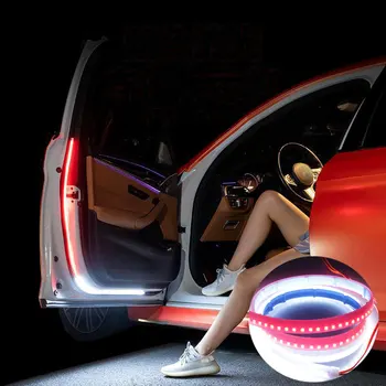 12V LED Autó Ajtó Üdv Fények Bár Villogó Légkör Nyitó Biztonsági Figyelmeztetés Stílus Környezeti Lámpa Csík Auto Dekoráció Accesso