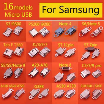 16models 16-80pcs Töltő Port Samsung Galaxy S3 Megjegyzés 4 5 8 9 S6 szélén S7 S8 S9 S10 Plus Micro USB-Csatlakozó, Jack Csatlakozó