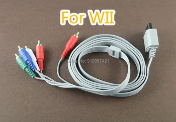 1db/sok 1,8 m-es Komponens 1080P HDTV AV Audio Adapter kábel Kábel Vezeték 5RCA Játékok, cserélje ki a sort a Wii játékkonzol