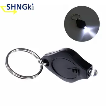 1xOutdoor Kemping Sürgősségi kulcstartó LED Mini kulcstartó Lámpa Szorítani Fény Mikro Zseblámpa elemlámpa Beépített CR2016 Elem