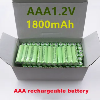 1~20DB 100% Eredeti 1800 mAh AAA 1,2 V Minőségű újratölthető akkumulátor 1800 mAh AAA Ni-MH 1,2 V 3A akkumulátor