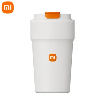 2022 Eredeti Xiaomi 500ml Dupla Rozsdamentes Acél Kávés Termosz Bögre, szivárgásmentes, Csúszásmentes Utazási Termikus Csésze Víz Üveg