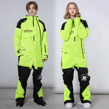 2023 Téli Új Egyrészes Overáll Nők Síruha Szabadtéri Sport Snowboard Kabát Férfi Overall Síelés Meghatározott Szélálló, Vízálló