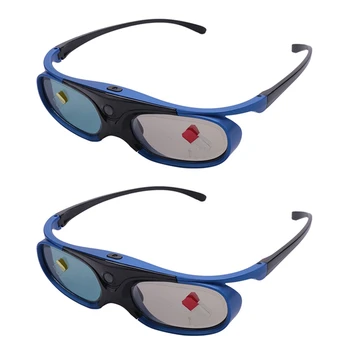 2X Újratölthető DLP-Link 3D Szemüveg Aktív záras Szemüveg A Xgimi Z3/Z4/Z6/H1/H2 Nuts-G1/P2 Benq Acer