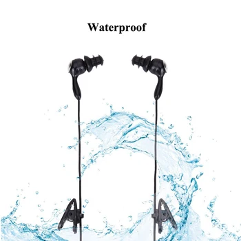 3,5 mm-es Sport In-ear Úszás Fülhallgató Vízálló Úszni Vezetékes Fülhallgató Fülhallgató Fejhallgató a Szörfözés, Snorkeling Futó