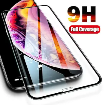 3 DB Teljes Borító Edzett Üveg iPhone 14 12 11 SE XR XS képernyővédő fólia Esetben-Kompatibilis Védő Pajzs iPhone 13 7