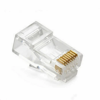 50/100 Ethernet kábel moduláris dugó RJ-45 hálózati csatlakozó alkalmas UTP Cat5 Cat5e hálózati kábel kristály fejét
