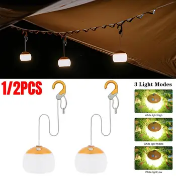 5200 mah Hordozható Kemping Lámpás USB Újratölthető LED Lámpa Lámpa Lóg Sürgősségi Kemping Éjszakai Fény a Külső Vészhelyzeti