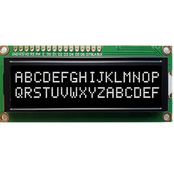 5V 1602 16 × 2 LCD Kijelző Modul HD44780-Meghajtó Fekete Színű VA Képernyő IIC Adapter SPI, vagy Paraller 51 STM MCU Projekt