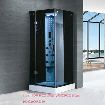 800X800X2150mm Téglalap alakú Fürdőszoba a Gőz zuhanykabin Számítógépes Vezérlés Nedves Szauna 7069A