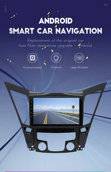 9 hüvelykes Android Autós dvd lejátszó GPS Navigációs A hyundai sonata 8 2011-2015 sztereó rádió 1 GB ram, 16 GB rom-rádió sztereó