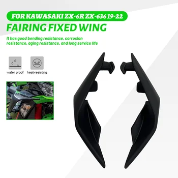 A KAWASAKI Ninja636 ZX-6R 2019 2020 2021 2022 Motorkerékpár Rögzített Szél Szárnya NINJA 636 ZX 6R Aerodinamikai Spoiler pontokra lehet felszerelni Spoiler