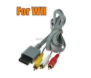A Nintend Wii Szürke, Hordozható, 1.8 m Fő 480p Alkatrész Játék Kábel Wii HDTV Audio Video AV-3 RCA Játék Adapter Videó Kábel