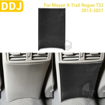 A Nissan X-Trail Rogue T32 2013-2021 Tartozékok Szénszálas Belső Kocsi Hátsó Levegő Kilépő Anti Kickin Trim Matrica Dekoráció