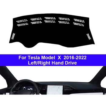 A Tesla Model X 2016-2022 Bal/Jobb oldali Meghajtó 1DB Autó Műszerfal Szőnyeg Fedél Nap Árnyékban Műszerfal Fedezze Capter