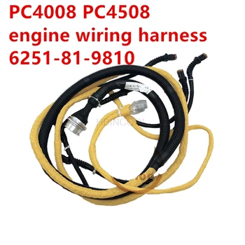 A kotrógép kábelköteg PC4008 PC4508 motor kábelköteg 62518-1-9810 magas minőségű kotrógép tartozékok ingyenes mail