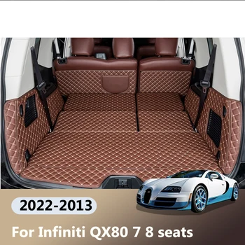 A legjobb minőségben! Különleges autó csomagtartójában szőnyeg Infiniti QX80 7 8 ülések 2022-2013 tartós rakomány bélés boot szőnyeg fedél,Ingyenes szállítás
