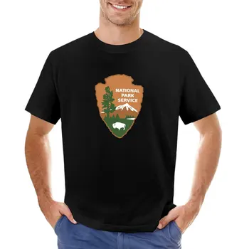 A nemzeti Park Szolgálat T-Shirt pólók férfi grafikus póló plusz méretű felsők férfi fehér póló
