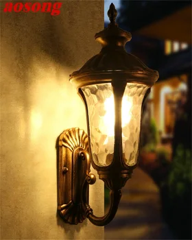 AOSONG Klasszikus Kültéri Fali Lámpa LED Vízálló IP65 Retro Lámpák Lámpa Dekoratív Otthon Veranda