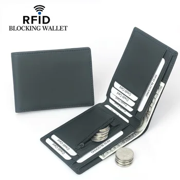 Anti Tolvaj Tárca RFID PU Összecsukható Lapkák Kép Licenc Érme Dollár Pénztárca Többfunkciós Tárca Hitel-személyi IGAZOLVÁNY Jogosultja Táskák