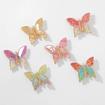 Aranyos 3D Pillangó Klipek Nők Színes Hajtű Divat Édes Dísz, hajcsat Hajcsat, a Lányok Babát Haj Tartozékok 2021