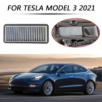 Autó Klíma-Bevitel Szűrő Elem Szűrő A/C Szellőző Gépház Védőburkolat Szűrő Képernyőn A Tesla Model 3-2021