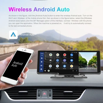 Autó, MP5 Lejátszó, Kamera DVR Mirrorlink Vezeték nélküli Carplay Android Automatikus Bluetooth-kompatibilis Tükör Monitor Tolató Kamera HD