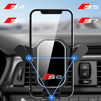 Autó levegő kilépő nagy teherbírású GPS navigáció mobiltelefon tartó Audi S3 S4 S5 S6 S7 S8 Belső Kiegészítők
