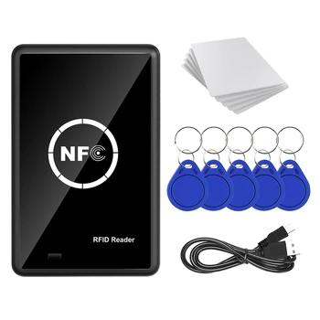 Az RFID-NFC Fénymásoló Sokszorosító 13.56 Khz-távirányító NFC Smart Kártya Olvasó Író 13.56 Mhz-es Titkosított USB Programozó UID T5577 Csere