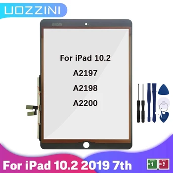 Az iPad 7 10.2 2019 7 Gen A2197 A2198 A2200 iPad 8 érintőképernyő Digitalizáló Külső Üveg Panel Csere Nem/A Gombot