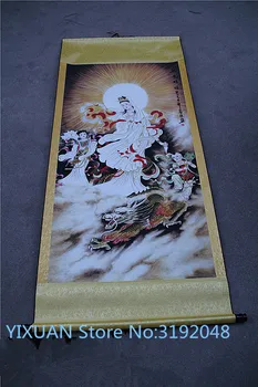 Az új antik festmény Guanyin Guanyin áldás nappali díszítő festés keretes Lakberendezési kellékek.