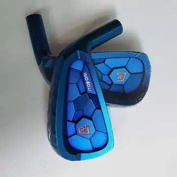 Az új golf vasalók CNC eredeti KOVÁCSOLT MTG ITOBORI vasaló szett Kék( 4 5 6 7 8 9 P ) acél tengely golf klubok