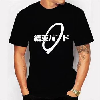 Bocchi A Rock Anime Férfi póló Divat Camiseta Férfiak Tshirt Világító Túlméretezett Póló Felső Tshirt Bocchi A Rock Férfi ing