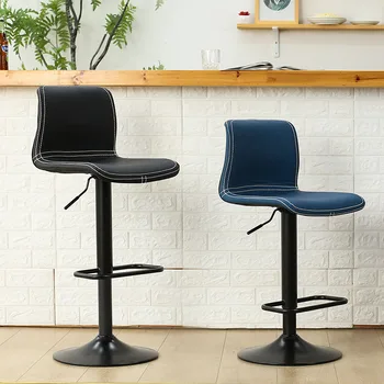 Bár szék magas széklet családi egyszerű Skandináv etetőszék pénztáros bár tej, tea bolt állítható magas, illetve alacsony vissza emelje fel a széket