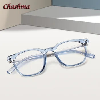 Chashma Nők-Acetát Szemüveget Keret Férfiak Optikai Szemüvegek Szemüveg Kiváló Minőségű Átlátszó Kék Szemüveg