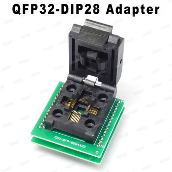 Chip Programozó TQFP32 QFP32 LQFP32, HOGY DIP28 Adapter Aljzat Támogatja ATMEGA8 Sorozat TL866A TL866CS