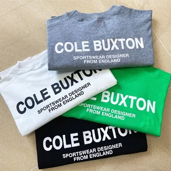 Cole Buxton Póló Férfi Nő 1:1 kiváló Minőségű High Street Trend Laza Vintage T-shirt Rövid Ujjú Nyári CB Fehér Fekete Póló