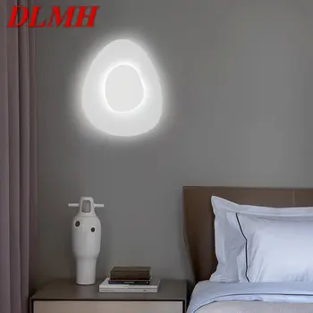 DLMH Modern Belső Fali Lámpa LED Kreatív, Egyszerű, Fehér Gyertyatartó Lámpák, Otthon, Nappali, Hálószoba, Folyosó Dekoráció