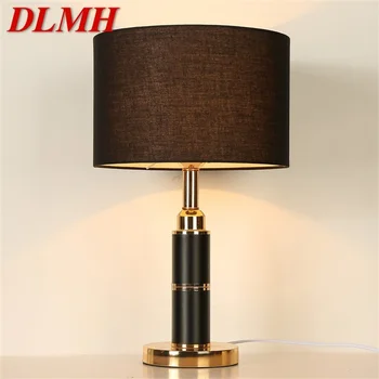 DLMH asztali Lámpa, Modern Luxus Design LED Fekete asztali Lámpa, Dekorációs Az Otthoni Ágya mellett