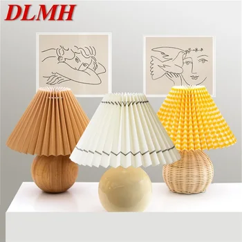 DLMH Északi Kreatív asztali Lámpa Mini Gomba Fény, Asztal Kerámia LED Dekoratív Otthon Hálószoba