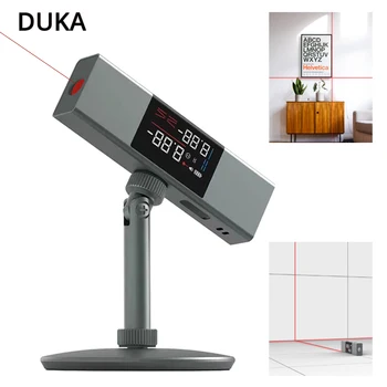 DUKA ATuMan LI1 Lézer Digitális Szögmérő Inclinometer Szög Intézkedés 2 in 1 Laser Szinten Uralkodó C-Típusú Otthoni Lézeres mérőeszközöket,
