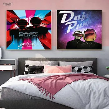 Daft Punk Vászon Plakátok Starboy Bangalter Művészeti Rap Album Star Poszter Nyomatok Vászon falikép Haza Nappali Dekor