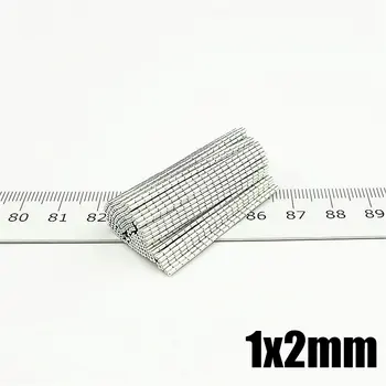 Dia. 1x2 mm-es Micro Mágnes Precíziós Imanes De Neodinio Orvosi Neodímium Fém Érzékelő Mini Mágneses Kis Kerek 100-as Lemez