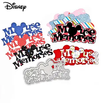Disney Szó fémforgácsolási Meghal Mickey Egér Emlékek Meghalni Darabok DIY Scrapbooking Meghalni Vágás a Papír Kártyák Kézműves Sablon