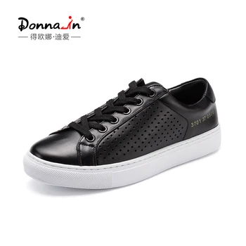 Donna-a Cipők a Nők Trendek 2023 Nyári Klasszikus, Valódi Bőr Fekete Alkalmi Cipők, Kényelmes, Lélegző Női Cipő
