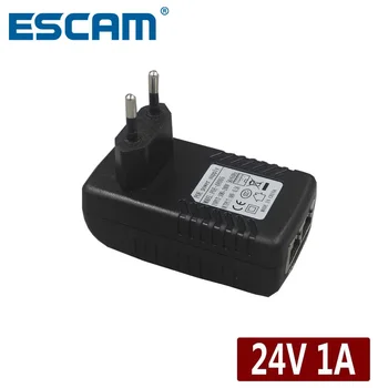 ESCAM dc 24 vac 1A 24W POE Injektor CCTV IP Kamera POE injektor POE Switch, Ethernet Adapter EU/usa/UK/AU Standard Opcionális